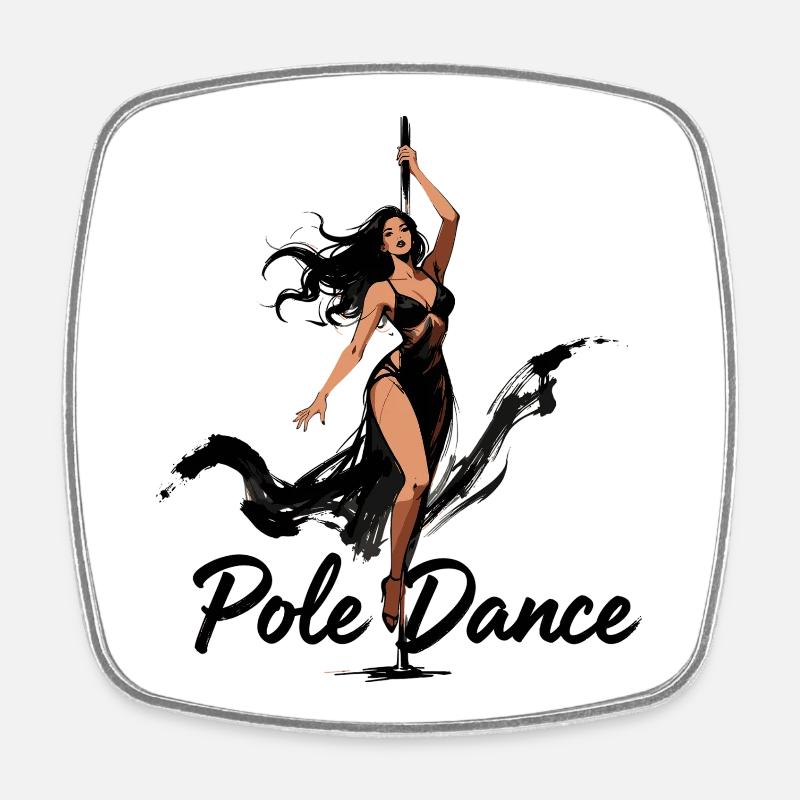 Pole Dance Pole Dancer Aesthetic Gift - Square fridge magnet - white