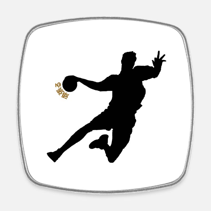 Japanese handball motivation - Square fridge magnet - white