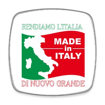 Rendons l’Italie à nouveau grande - Magnet carré - blanc - Devant