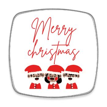 Merry christmas  - Magnet carré - blanc - Devant