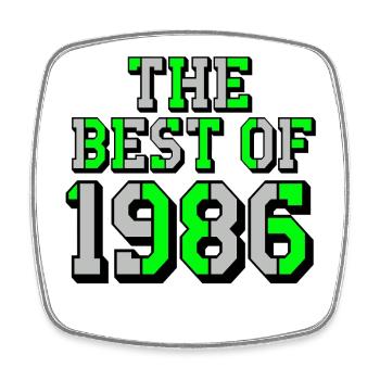 The Best of 1986 , 40th Birthday - Square fridge magnet - white - Front