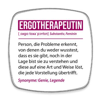 Occupational Therapist Definition Funny Profession Gift - Square fridge magnet - white - Front