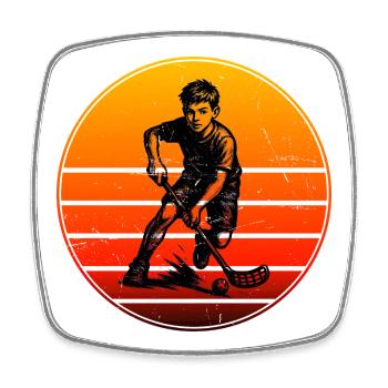 Cool floorball inspiration - Square fridge magnet - white - Front