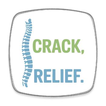 Chiropractor Spinal Alignment Is Everything  - Square fridge magnet - white - Front