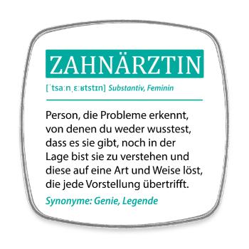Dentist Definition Funny Profession Saying Gift - Square fridge magnet - white - Front
