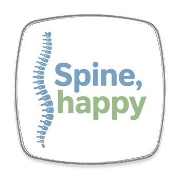 Licensed DC Clinical Neuro-Spinal Alignment Gear  - Square fridge magnet - white - Front
