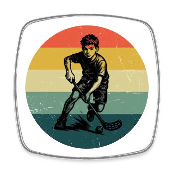Floorball perfect for every floorball - Square fridge magnet - white - Front