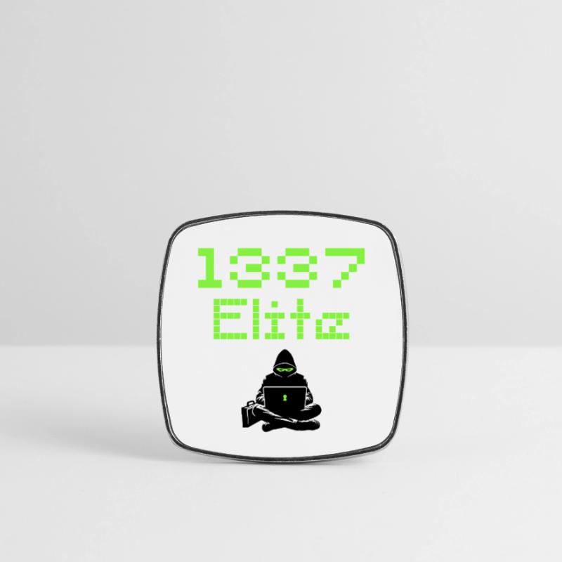 1337 Elite Hacker Squad, Leet Hacker Viereckiger Kühlschrankmagnet