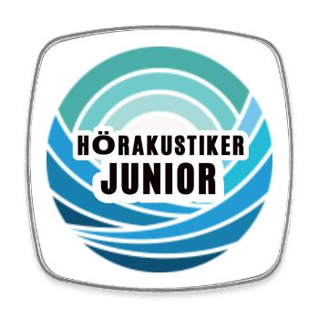 Hörakustiker Junior Nachfolger Sohn Kind Junge - Viereckiger Kühlschrankmagnet - Weiß - Vorne
