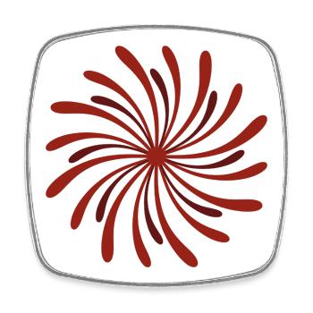firework - Square fridge magnet - white - Front