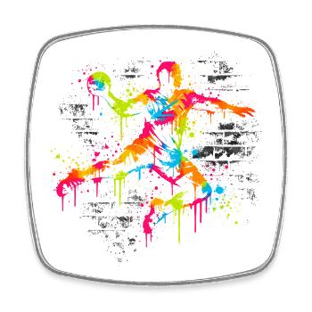 Handball Handball Player Gift Coach Saying - Square fridge magnet - white - Front
