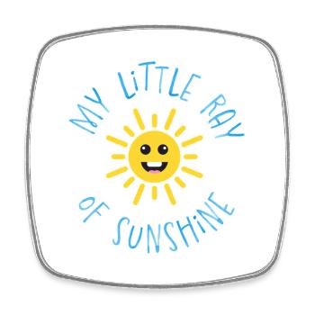 RAY_OF_SUN_BLUE - Square fridge magnet - white - Front