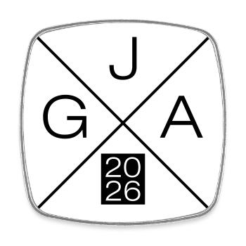 Bachelor party 2026 - Square fridge magnet - white - Front