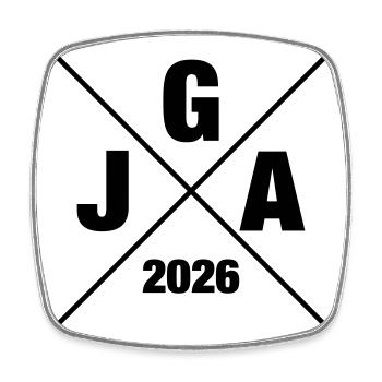 Jga 2026 Bachelor Party - Square fridge magnet - white - Front