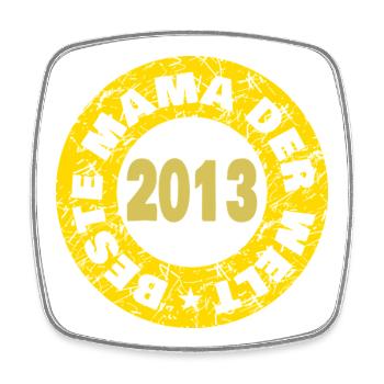 2013 - Viereckiger Kühlschrankmagnet - Weiß - Vorne