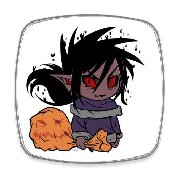 Chibi of Halloween - Square fridge magnet - white - Front