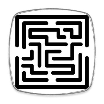 escape game - Magnet carré - blanc - Devant