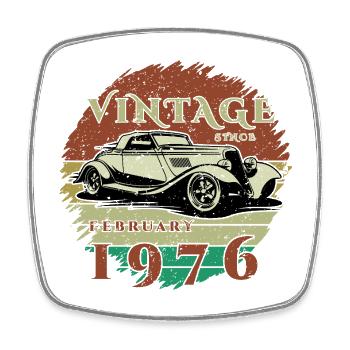 50e anniversaire - Classiques - Millésime depuis 02/1976 - Magnet carré - blanc - Devant