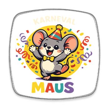 Sweet Carnival Mouse Female Funny - Magnet carré - blanc - Devant