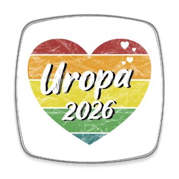 Great-grandpa 2026 great-grandfather-to-be great-grandpa retro - Square fridge magnet - white - Front