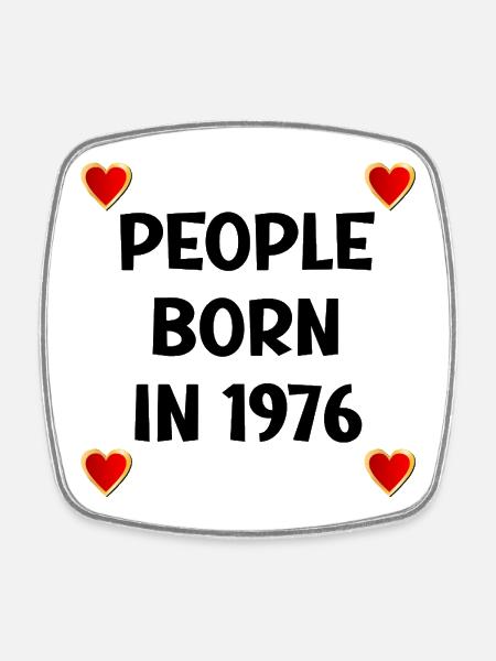 Joyeux 50e anniversaire 1976 - Magnet carré - blanc