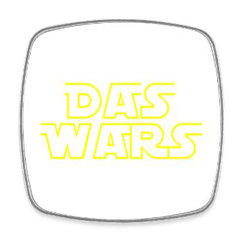 Rente 2026 das wars - Viereckiger Kühlschrankmagnet - Weiß - Vorne