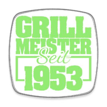 1953 - Square fridge magnet - white - Front