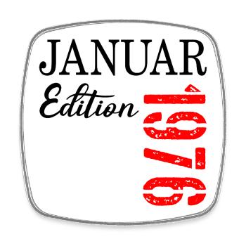 51e anniversaire janvier 1976 - Magnet carré - blanc - Devant