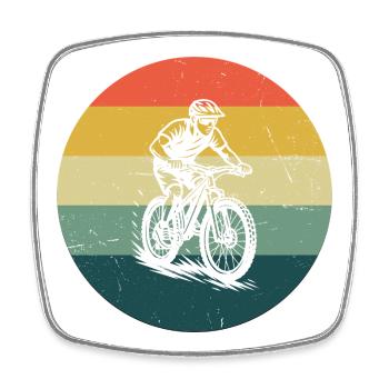 Motif nouveau du VTT pour le VTT - Magnet carré - blanc - Devant