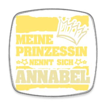 Geschenk für Annabel - Viereckiger Kühlschrankmagnet - Weiß - Vorne