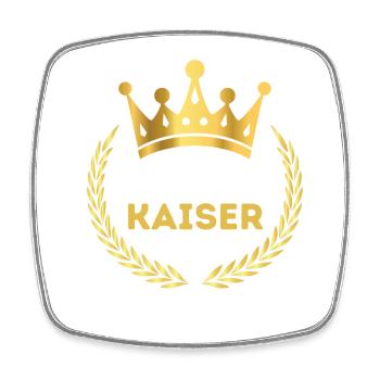 Lustige Geschenk für alle Kaiser  - Viereckiger Kühlschrankmagnet - Weiß - Vorne
