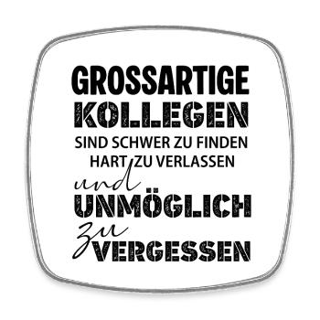 Great colleagues hard to find job farewell - Square fridge magnet - white - Front