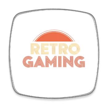 Retro Gaming - Square fridge magnet - white - Front