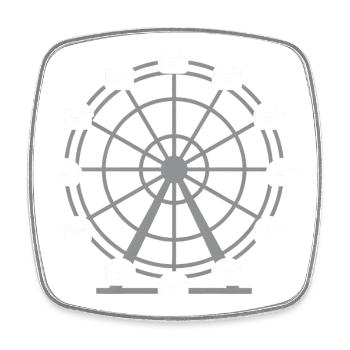 Ferrous Iron Fe2+ Ion Chemistry Science Design - Square fridge magnet - white - Front