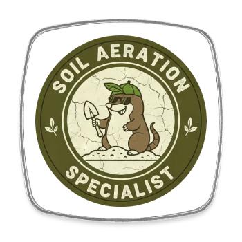 Mole Soil Conditioner Horticulture Self-Sufficiency - Square fridge magnet - white - Front