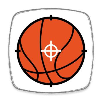Basketball / Basketball / Basktet-Ball / Sports - Square fridge magnet - white - Front