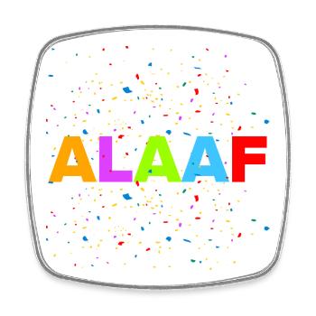 ALAAF, CONFETTI POWER! JECK CARNIVAL COSTUME - Square fridge magnet - white - Front