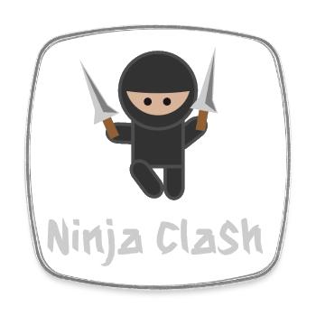 Ninja Fight Sport MMA - Viereckiger Kühlschrankmagnet - Weiß - Vorne