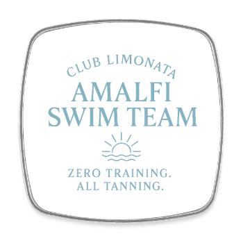 Club Limonata - Équipe de natation d’Amalfi - Magnet carré - blanc - Devant