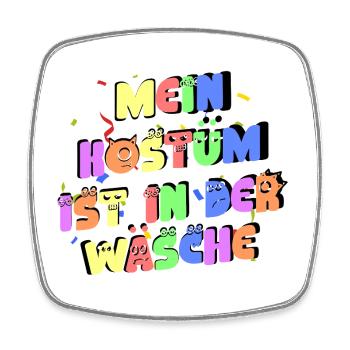 My costume is in the wash - Square fridge magnet - white - Front