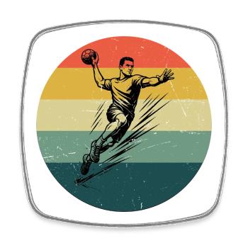 Handball style for every occasion for men - Square fridge magnet - white - Front