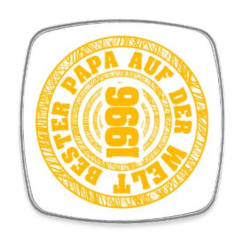 Born in 1996 - Square fridge magnet - white - Front