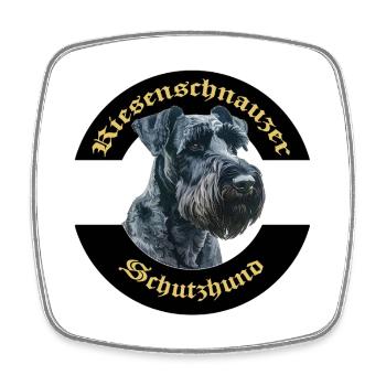 Riesenschnauzer IGP Motiv  - Viereckiger Kühlschrankmagnet - Weiß - Vorne