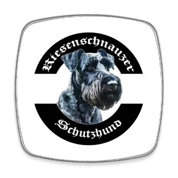IGP Riesenschnauzer Motiv - Viereckiger Kühlschrankmagnet - Weiß - Vorne