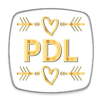 Merci mon cœur - PDL Pflegedienstleitung - Magnet carré - blanc - Devant