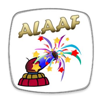 Alaaf Carnival Fireworks Carnival - Square fridge magnet - white - Front