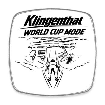 Klingenthal World Cup  - Viereckiger Kühlschrankmagnet - Weiß - Vorne