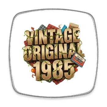 Vintage Original 1985 Rétro - Magnet carré - blanc - Devant