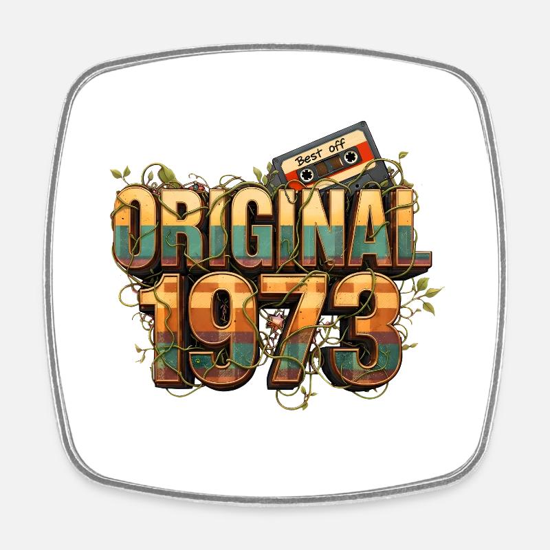 Rétro original de 1973 - Magnet carré - blanc