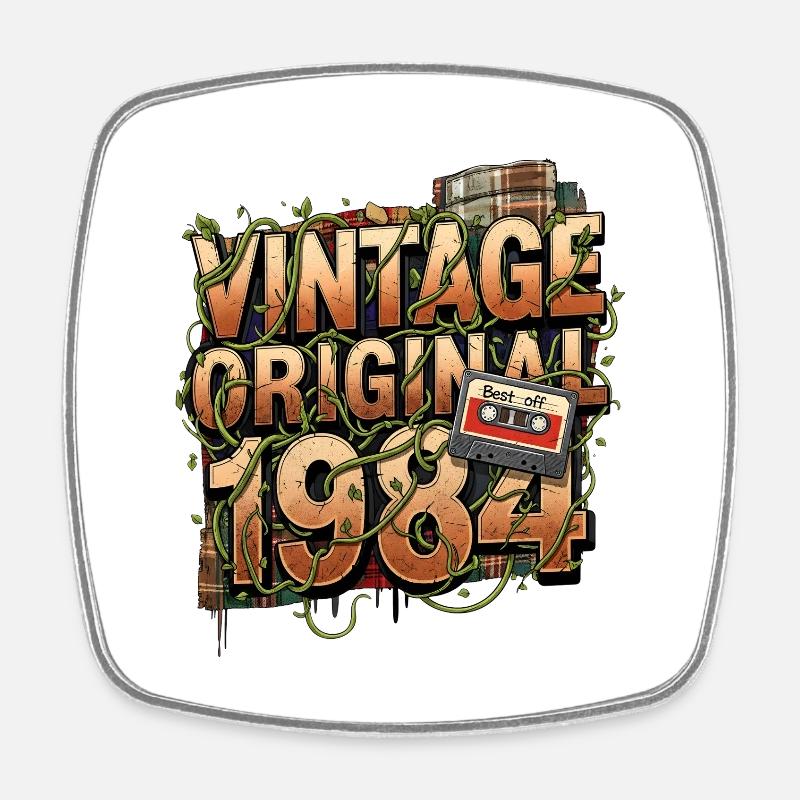 Vintage Original 1984 - Magnet carré - blanc
